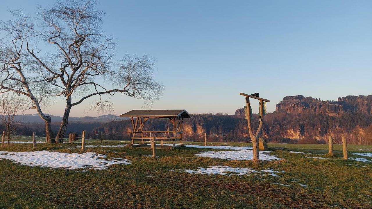 Apartment Am Hochwald Reinhardtsdorf-Schona المظهر الخارجي الصورة